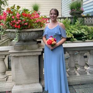 Birdy Grey Gray Dusty Blue Bridesmaid Dress Jane